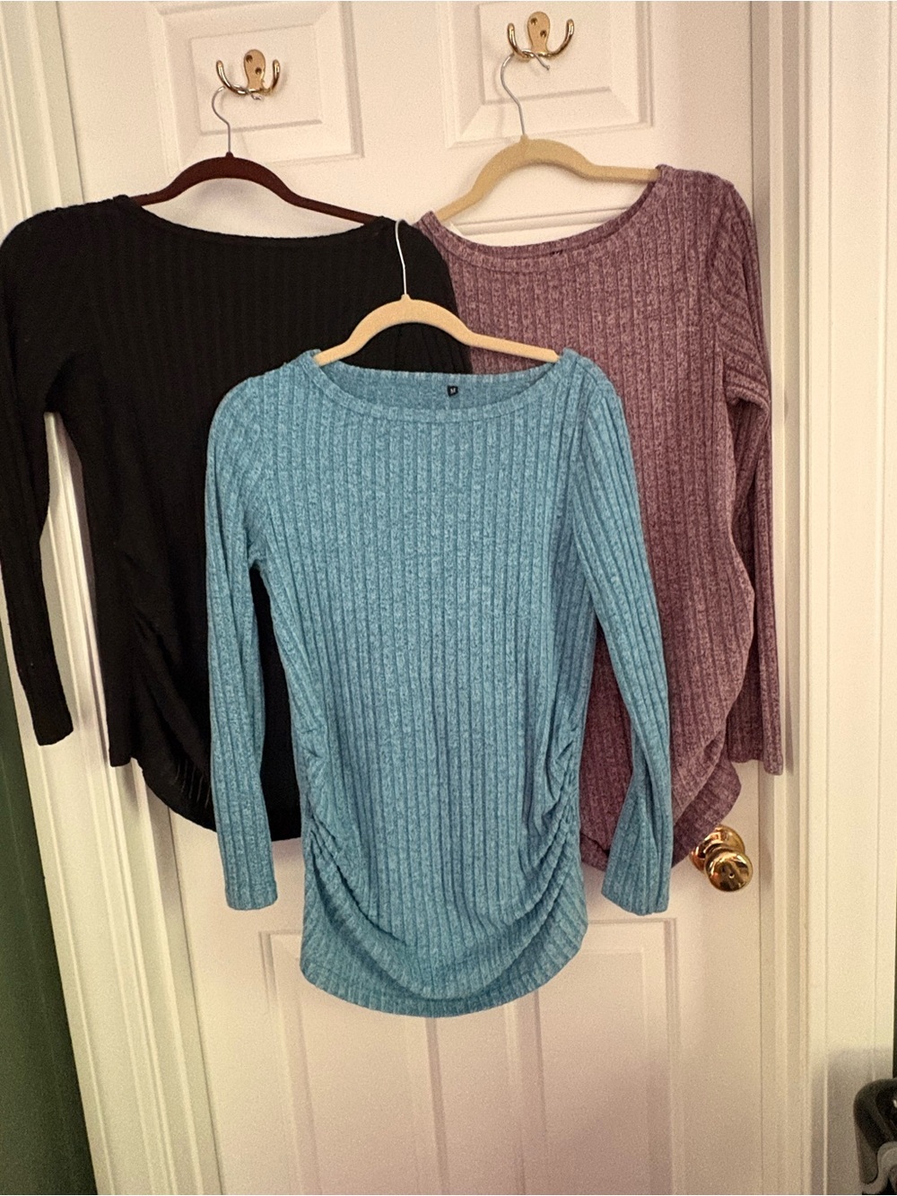 Maternity bundle- Women's Ribbed Long-Sleeve Sweater Top
